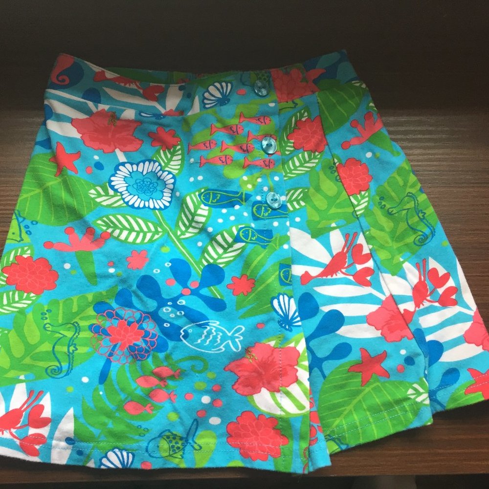 Summer print pattern skort Girls Size 6